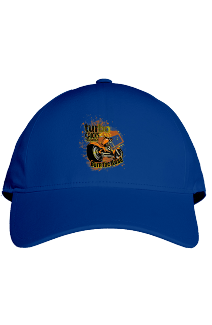 Cap with prints Turbo Moped. Moped, riding, speed. 2070702