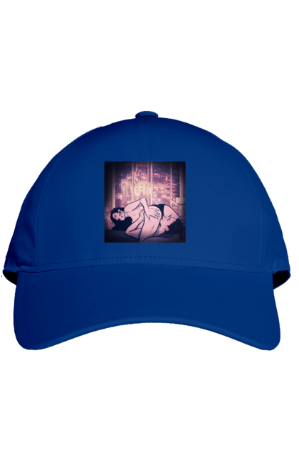 Кепка з принтом "Дорослі Ігри На Тлі Міста". Гола, кохання, лизати, трусики. 2070702