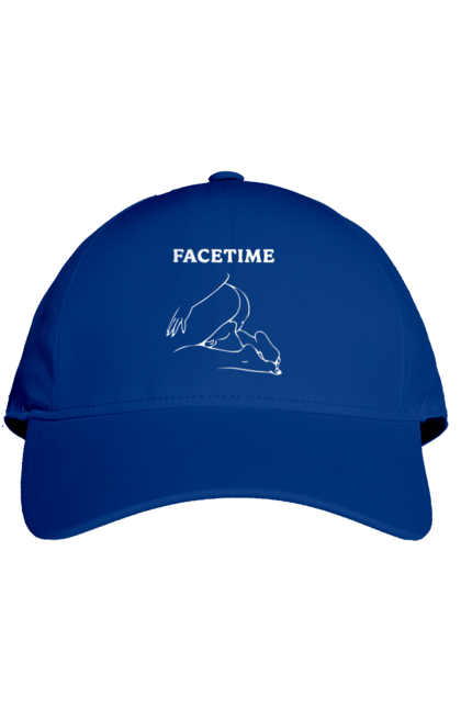 Кепка з принтом "Фейстайм". Вульгарна, гумор, прикольна, смішна, фейстайм. 2070702