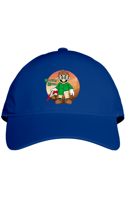 Cap with prints Breaking Bad Mario. Breaking bad, character, game, mario, mario bros, nintendo, super mario bros. 2070702