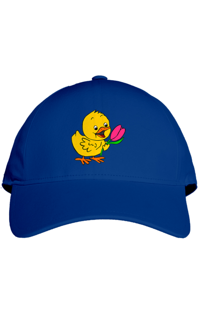 Кепка з принтом "Курча З Тюльпаном". Курча, тюльпан. 2070702