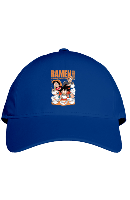 Cap with prints Ramen. Anime, characters, food, goku, luffy, manga, naruto, ramen. 2070702