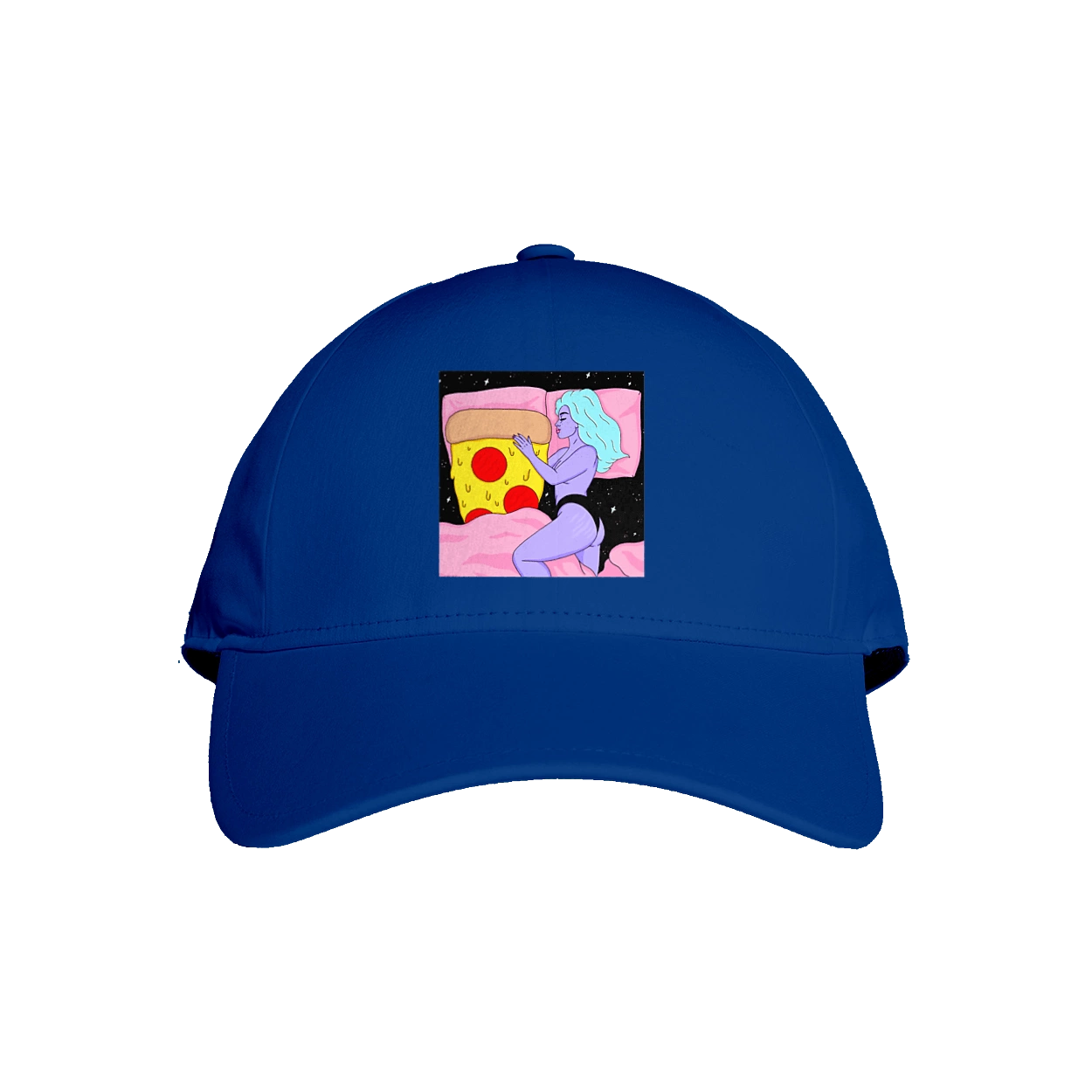 Фиолетовая Девушка И Пицца