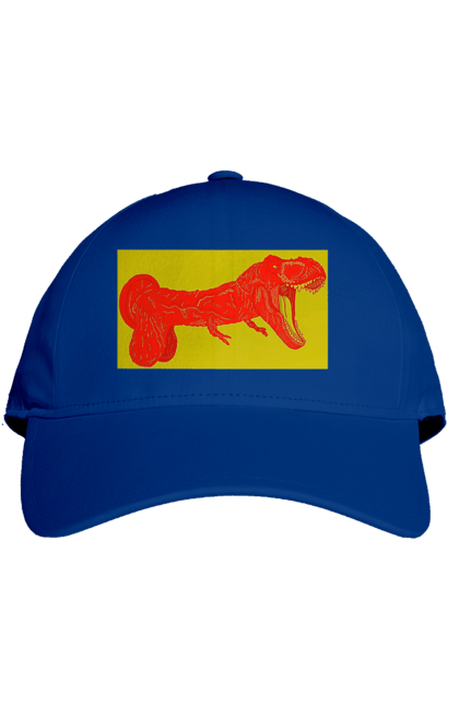 Кепка з принтом "Член Динозавр". Динозавр, писюн, член. 2070702