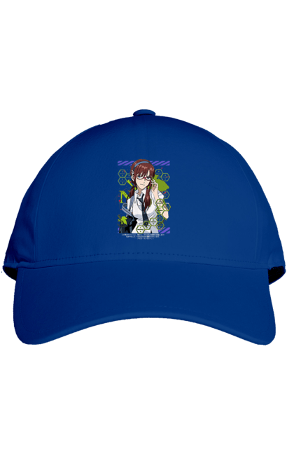 Cap with prints Evangelion Mari. Angel, anime, eva 02, eva 05, evangelion, manga, mari, mari makinami illustrious, neon genesis evangelion. 2070702