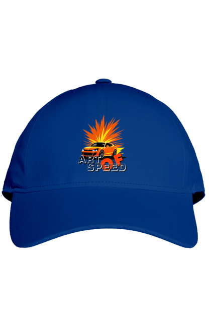 Cap with prints The art of speed. Auto, car, driver, motorist, speed. 2070702