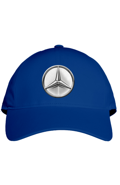 Cap with prints Mercedes Benz Logo Metallic. Avto, cars, mercedes, mercedes-benz, mercedes-benz logo. 2070702