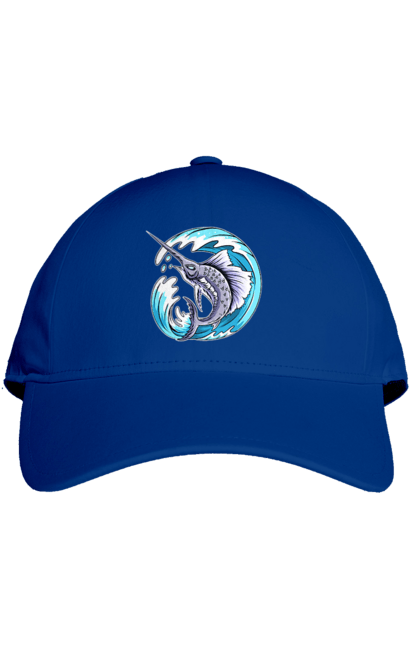 Кепка з принтом "Риба Меч І Хвиля". Риба меч, хвиля. 2070702