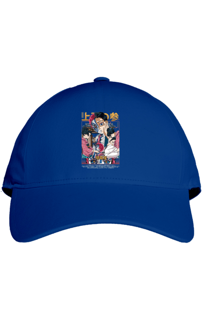 Cap with prints Demon Slayer Akaza. Akaza, anime, demon slayer, kimetsu no yaiba, manga, nezuko, serial. 2070702