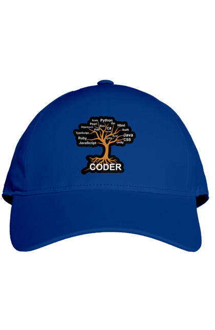 Кепка з принтом "Кодер". Айті, айтішник, для айтішника, для програміста, кодер, подарунок айтішнику, подарунок програмісту, програміст, розробник. 2070702