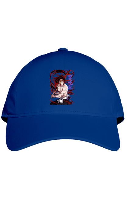 Cap with prints Demon Slayer Kokushibo. Anime, demon slayer, eternal paradise faith, kimetsu no yaiba, kokushibo, manga, nezuko, twelve kizuki, upper rank six. 2070702