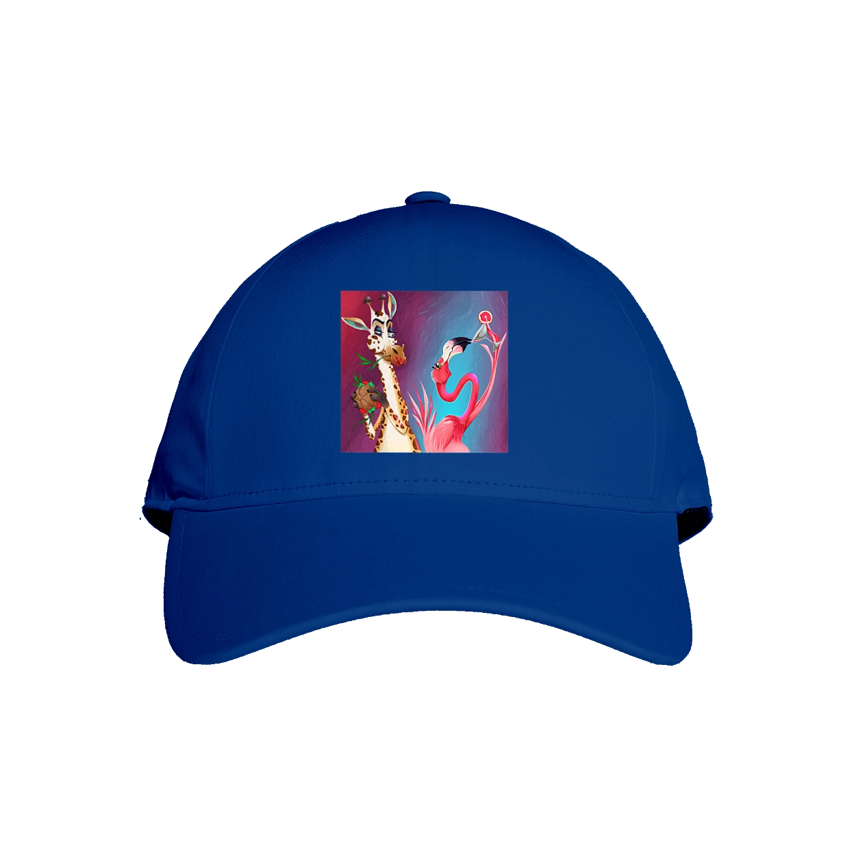 Giraffe And Flamingo At The Party