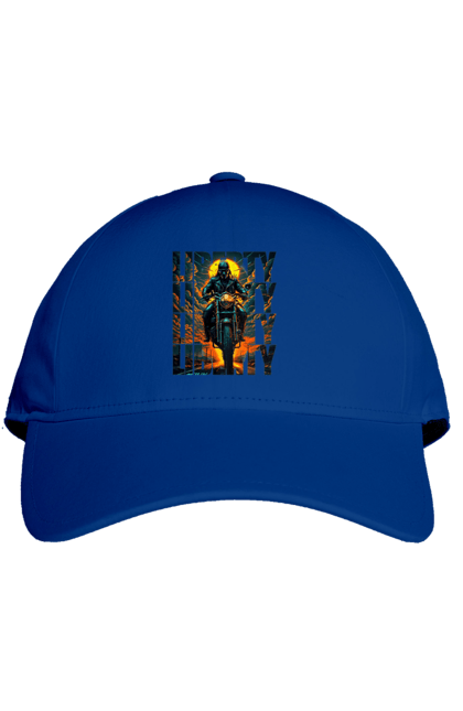 Кепка з принтом "Байкер". Байкер, мотоцикліст, подорожі, свобода, туризм. 2070702