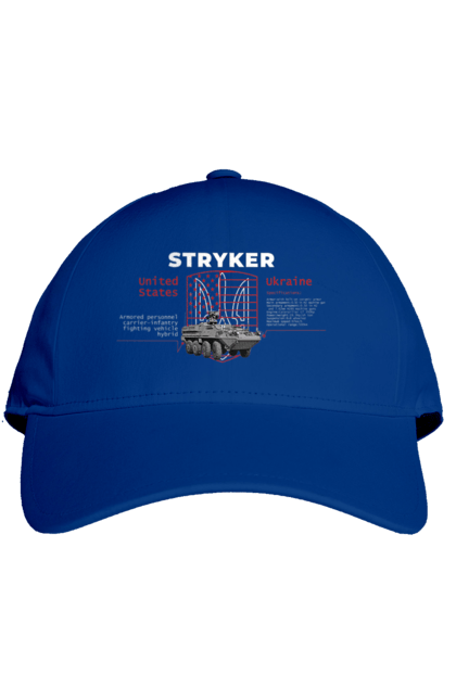Кепка с принтом Stryker. F16, nasams, stryker, zuzana, гаубица, два герба, залужный, сюзанно. 2070702