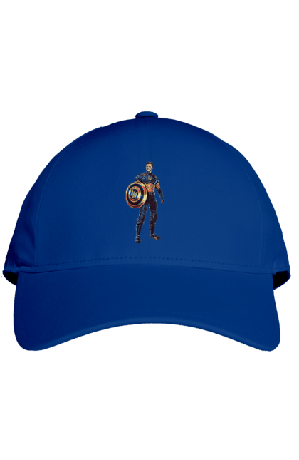 Кепка з принтом "Капітан Україна Зеленський арт". Володимир зеленський, зеленський, капітан америка, капітан україна, україна. 2070702