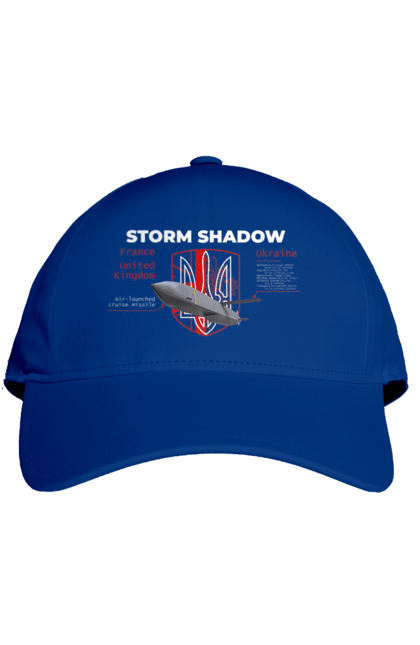 Кепка с принтом Storm Shadow. F16, nasams, storm shadow, zuzana, гаубица, два герба, залужный, сюзанно. 2070702