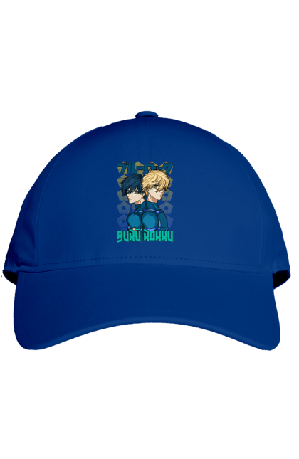 Cap with prints Blue Lock. Anime, blue lock, blue prison, manga, sport, sports anime. 2070702