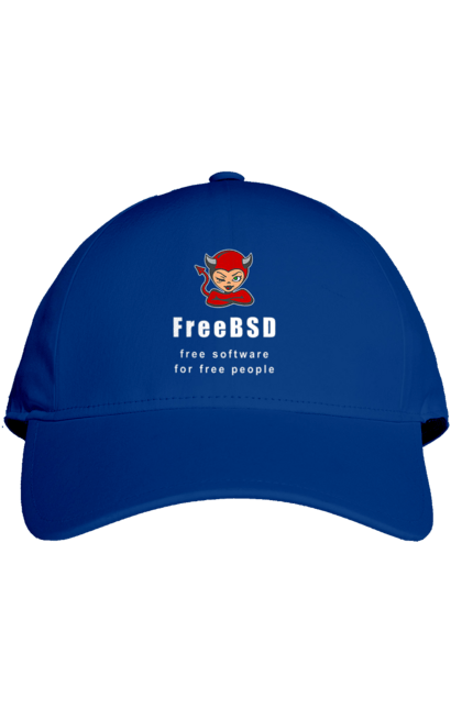 Кепка з принтом "Freebsd Для Вільних". Bsd, freebsd, unix, адміністратор, айті, айтішник, безкоштовна, безкоштовно, бестія, білий, вільна, демон, демонесса, доступність, незалежність, операційна система, ос, програміст, програмне забезпечення, свобода, сисадмін, система, системний адміністратор, софт, текст, червоний. 2070702