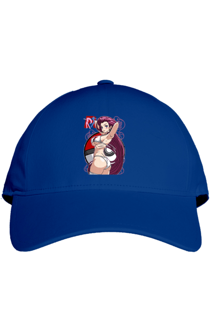 Cap with prints Pokemon Jessie. Anime, games, jessie, nintendo, pokemon, pokemon go, r command, team rocket. 2070702