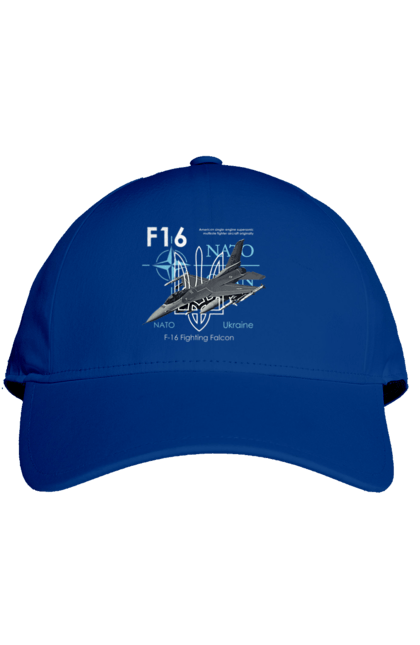 Cap with prints F16. F16, howitzer, nasams, suzanne, zaluzhny, zuzana. 2070702