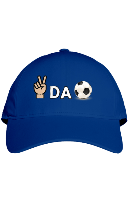 Кепка з принтом "Ребус піс да бол". Гумор, мем, писдабол, прикольна, ребус, смішна. 2070702