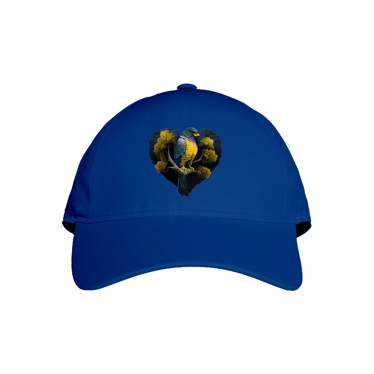 Blue and yellow falcon