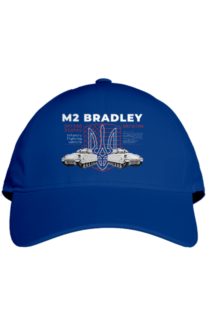 Кепка з принтом "M2 Bradley". F16, m2 bradley, nasams, zuzana, гаубиця, два герби, залужний, сюзанна. 2070702