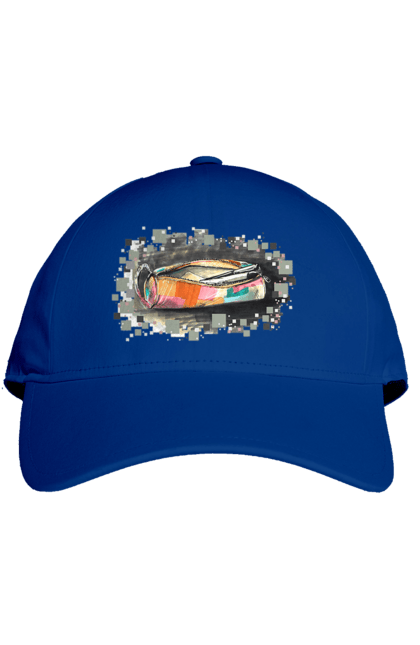 Кепка з принтом "Пенал Авторський малюнок". Ексклюзив, канцтовари, малюнок, малюнок від руки, олівець, пенал, ручка, школа. 2070702