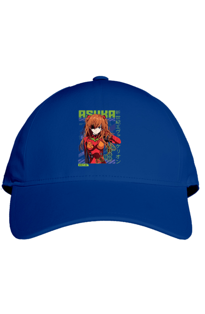 Cap with prints Evangelion Asuka. Anime, asuka, asuka langley sorry, eva 02, evangelion, eve, kaoru, manga, ray, shinji. 2070702