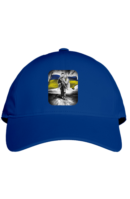 Кепка з принтом "Захисник України". Дівчина, захисник, прапор, прапор україни, символіка, сиьволіка, україна. 2070702