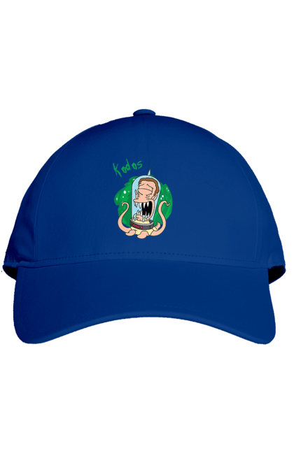 Cap with prints Rick and Morty. Adventures, black humor, cartoon, rick, rick and morty, sci-fi, tragicomedy. 2070702