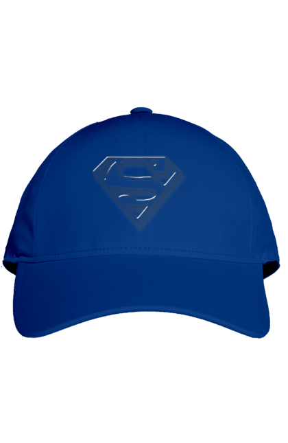 Кепка з принтом "Логотип супермена". Емблема, літера s, логотип, логотип супермена, мультфільм, супермен, фільм. CustomPrint.market