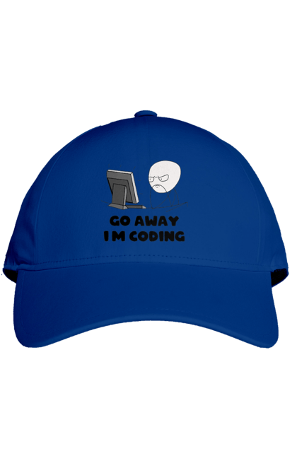 Кепка з принтом "Іди Я кодую". Айті, айтішник, для айтішника, для програміста, йди я кодую, майстер коду, подарунок айтішнику, подарунок програмісту, програміст, розробник. 2070702