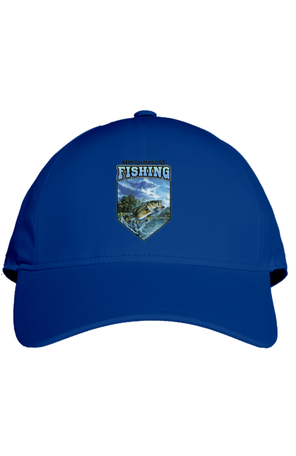 Кепка з принтом "Keep Calm and Go Fishing". Відпочинок на природі, для рибалок, для чоловіків, мисливці та риболови, природа, рибалка, риболовля, спінінг, хоббі. 2070702