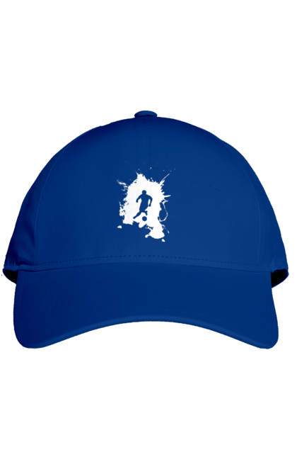 Кепка з принтом "Футбол у серці". Ворота, гол, збірна, м`яч, перемога, спорт, турнір, україна, футбол, чемпіонат. 2070702