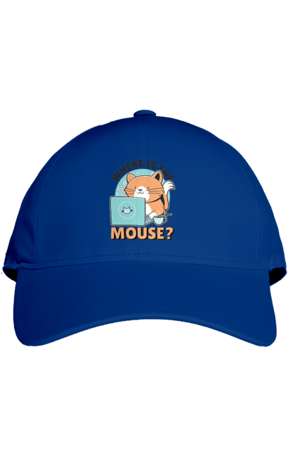 Кепка з принтом "Де миша?". Angular, c, css, html, it, javascript, jquery, php, python, react, svelt, vue, айтишник, айті, гумор, код, кодувати, прогер, програміст, програмісти, ти ж, ти ж програміст, тиж програміст. 2070702