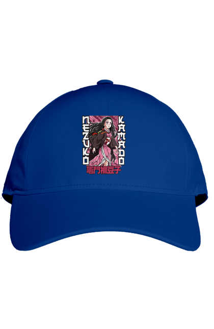 Cap with prints Demon Slayer Nezuko. Anime, demon slayer, kimetsu no yaiba, manga, nezuko, serial. 2070702