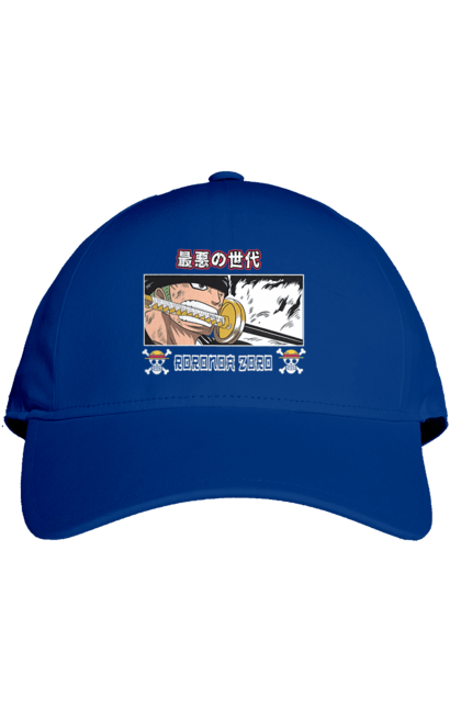 Cap with prints One Piece Zoro. Anime, manga, one piece, roronoa zoro, straw hat pirates, swordsman, zoro. 2070702