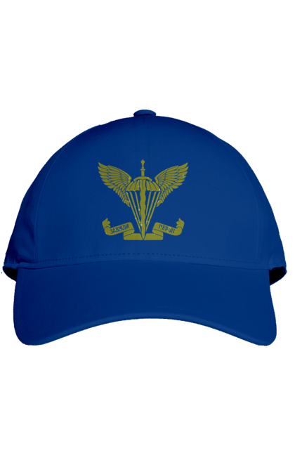 Кепка з принтом "Десантно штурмові війська України". Армійська, військова, емблема, мілітарі, хакі. 2070702