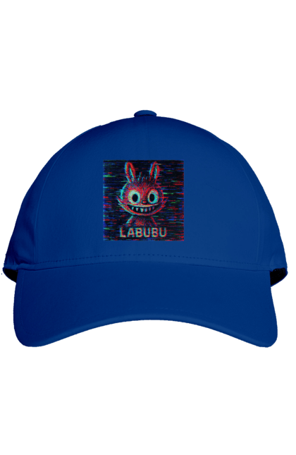 Кепка з принтом "Лабубу". Crt, rgb, глітч, кіберпанк, лабубу, пікселі, ретро, спотворення, цифрове мистецтво, шум. 2070702