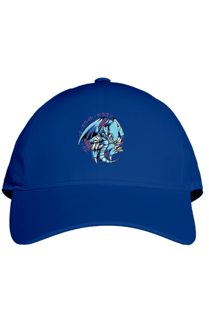 Cap with prints Yu Gi Oh! Blue Eyes Toon Dragon. Anime, blue-eyes toon dragon, cards, dragon, game, manga, yu gi oh. 2070702