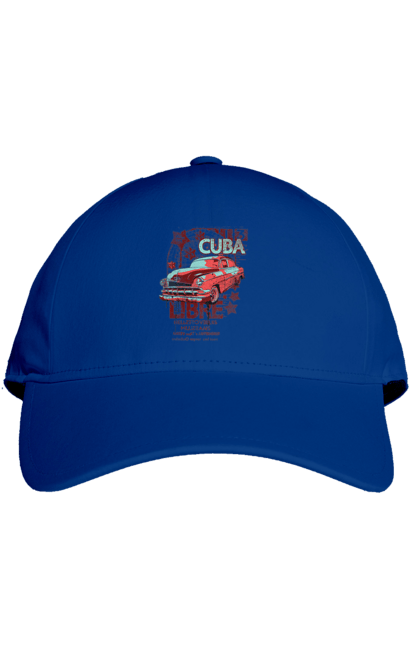 Cap with prints Cuba, Machine. Cuba, retro. 2070702