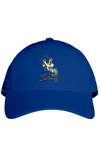 Кепка з принтом "Рибалка, літо". Відпочинок, літо, рибалка. 2070702