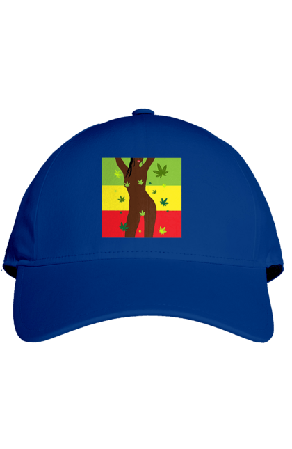 Кепка з принтом "Гола Дівчина І Конопля". Гола, конопля, курити, сиськи. 2070702