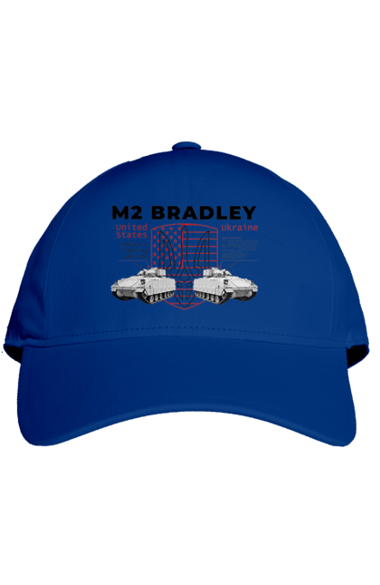 Кепка с принтом M2 Bradley. F16, m2 bradley, nasams, zuzana, гаубица, два герба, залужный, сюзанно. 2070702