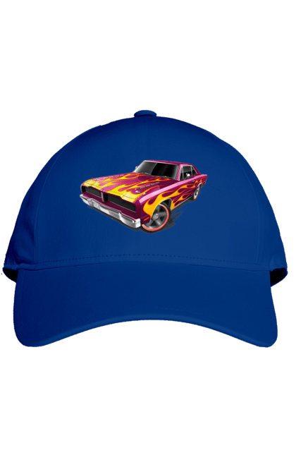 Кепка с принтом Кастом автомобиль. Airbrushing, auto, by custom, car, fire, flame, machine, tuning. 2070702