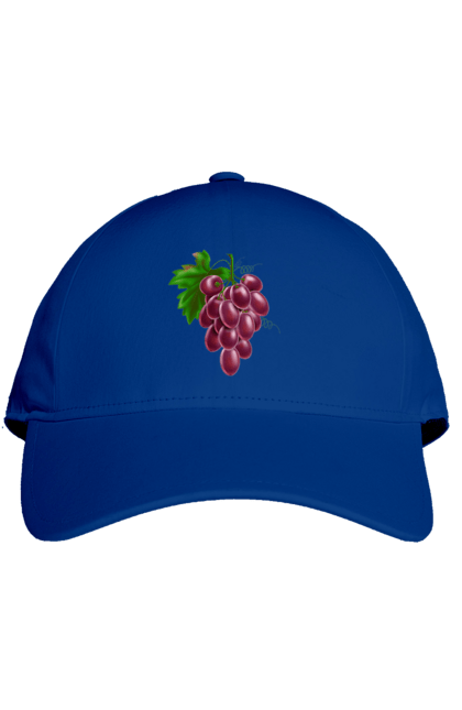 Кепка з принтом "Виноград". Виноград, фрукт. 2070702
