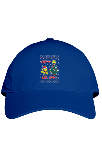 Cap with prints Pikachu Merry Christmas. Anime, christmas, game, manga, merry christmas, nintendo, pikachu, pokemon. 2070702