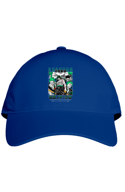 Cap with prints One Piece Zoro. Anime, manga, one piece, roronoa zoro, straw hat pirates, swordsman, zoro. 2070702