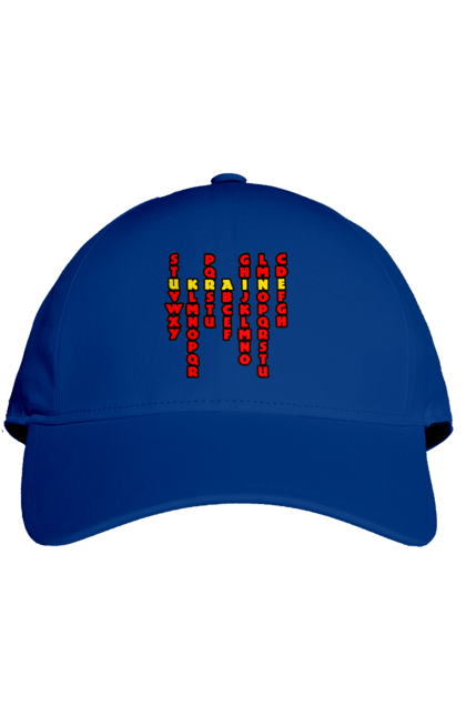 Кепка з принтом "Україна". Абетка, авторський принт, латиниця, літери, напис, текст, україна. 2070702